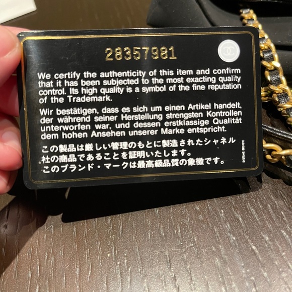 SOLD! Chanel Lambskin Infinity Wallet On Chain WOC - Picture 14 of 15